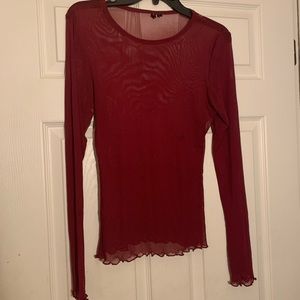 Mesh/see through top